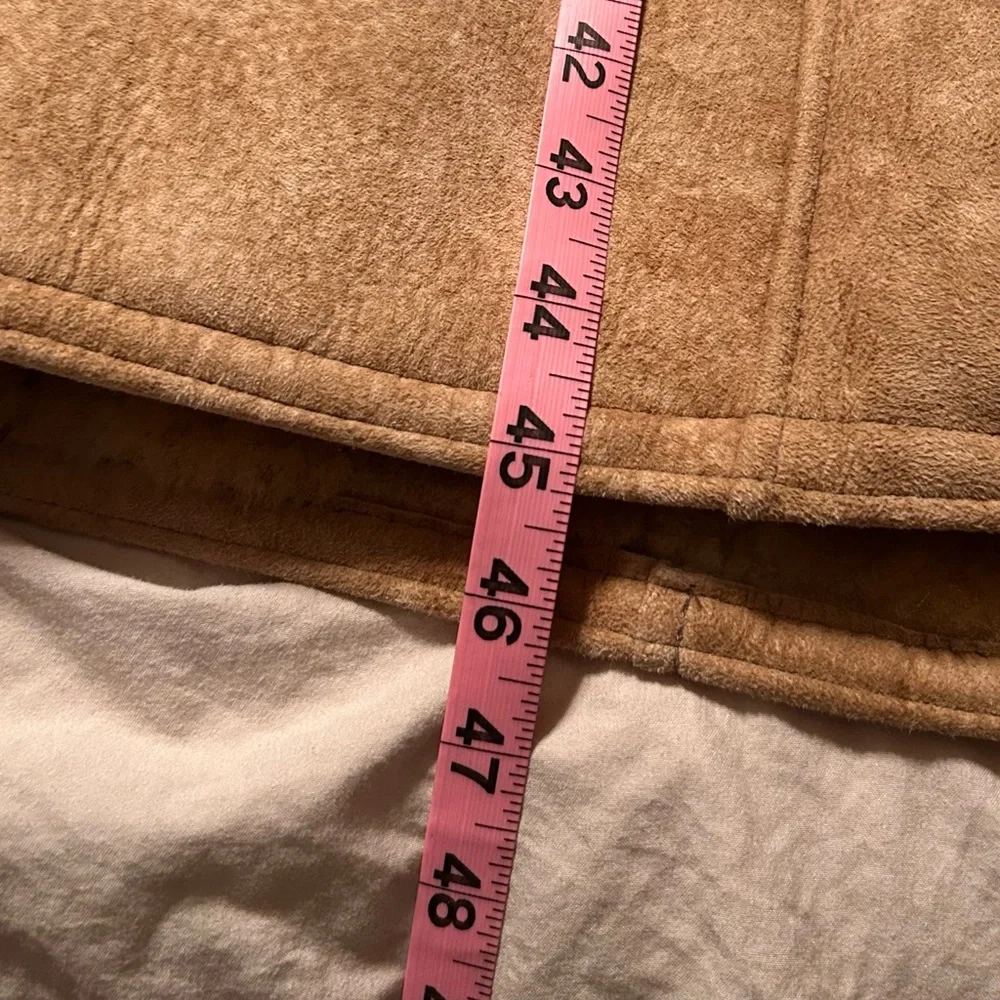 Ardeny LIKE NEW Women's LONG Tan LAMBS WOOL Coat - Picture 13 of 13